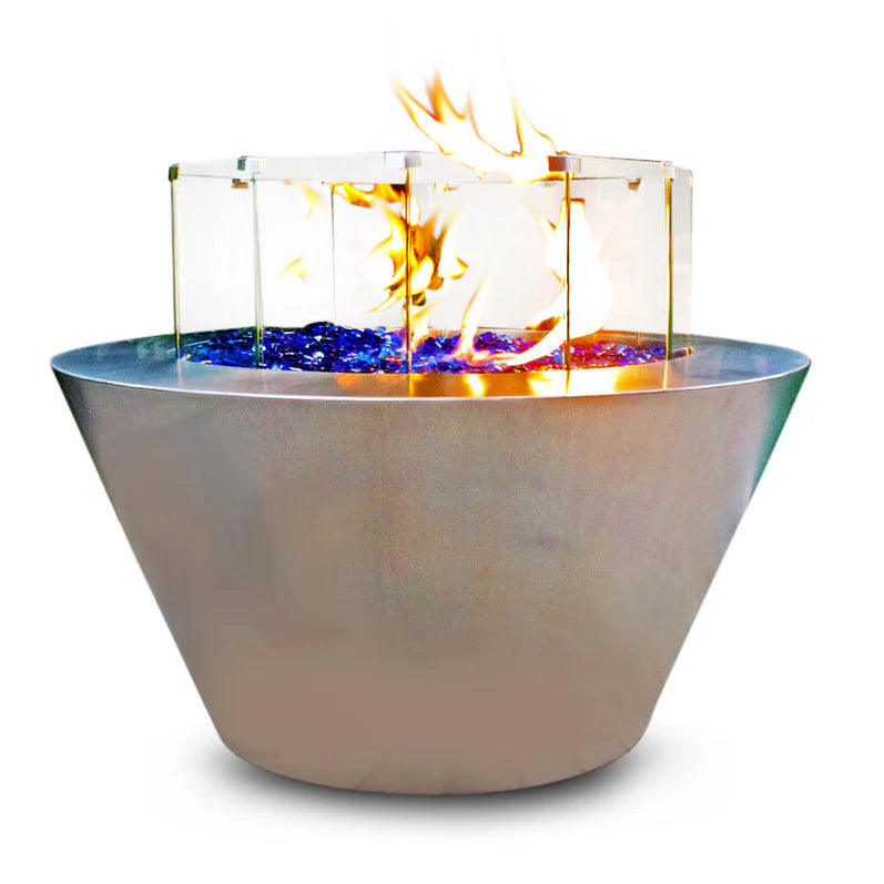 Gas Fire Pit Round Stainless Steel